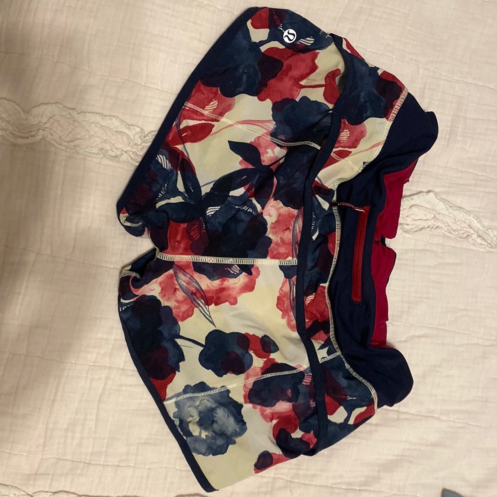 Floral Lululemon Shorts